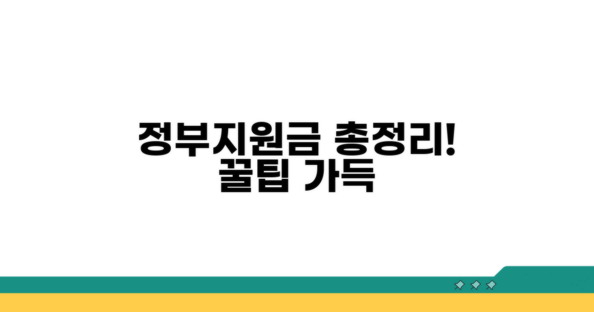 정부 지원금 신청 방법 총정리